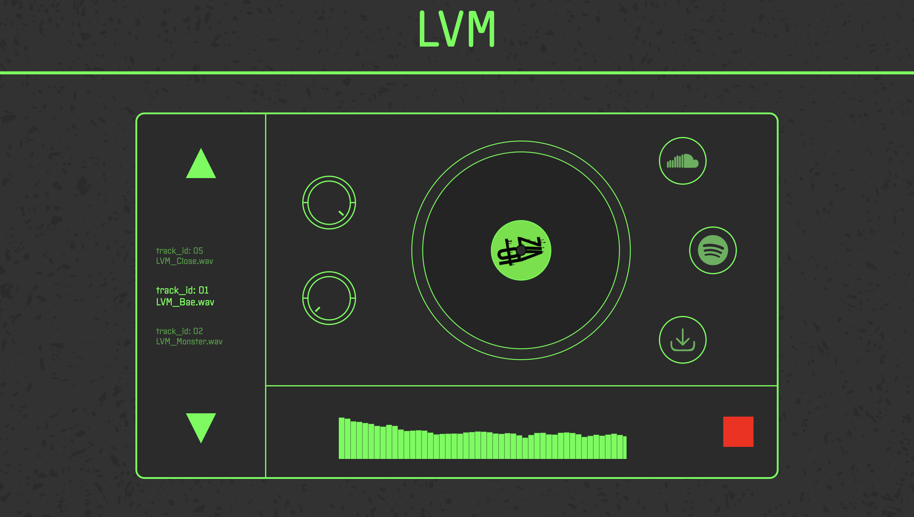 Interactive Music Player Homepage